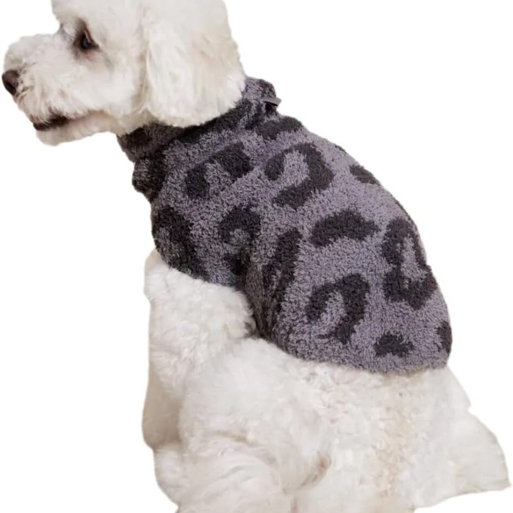Barefoot Dreams CozyChic Pet Sweater, NWT size Large in graphite/carbon